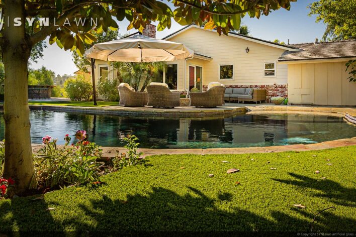 SYNLawn El Paso Texas residential artificial grass for celebrity superstar backyards