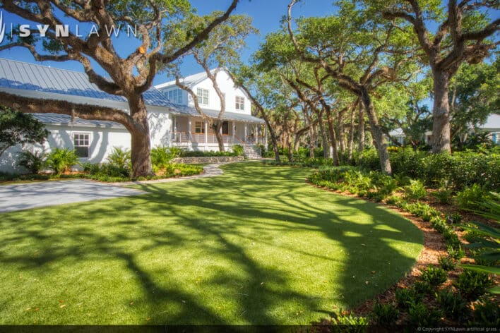 SYNLawn El Paso Texas residential artificial grass for yards with shade problems