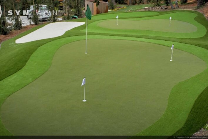 SYNLawn El Paso Texas golf artificial grass for putting greens with slopes